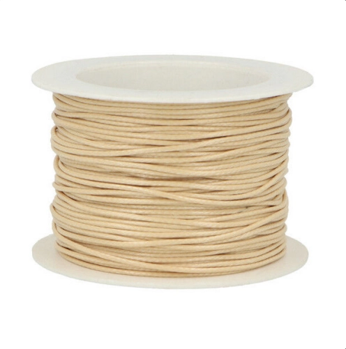 Sznurek woskowany - 1 mm - Beżowy