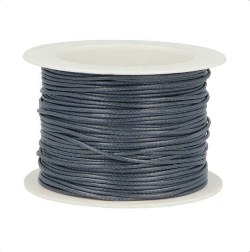 Sznurek woskowany - 1 mm - Szary