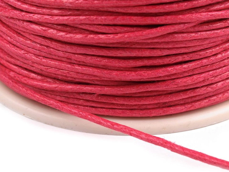Sznurek bawełniany woskowany - 1 mm