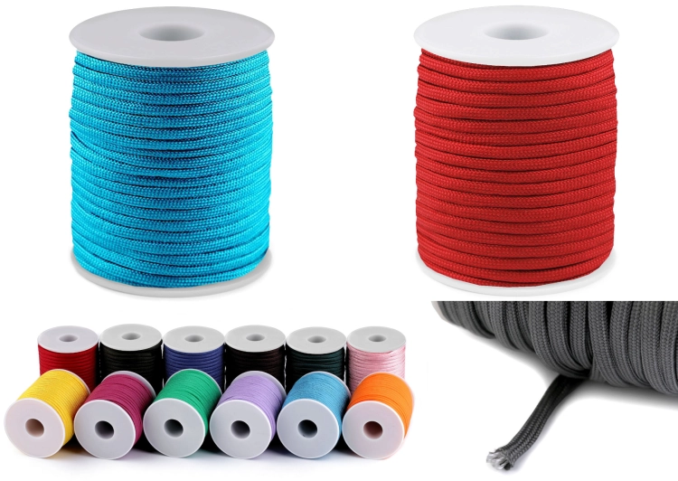 Sznurek poliestrowy - Linka pleciona (4 mm) - 20 kolorów