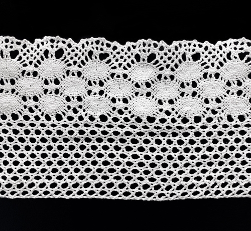 Koronka bawełniana - 13 cm - Biała