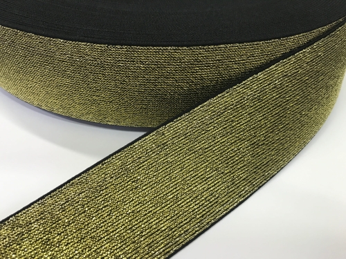 Guma ozdobna złoto-czarna