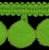 Taśma z pomponikami 18 mm limonkowa