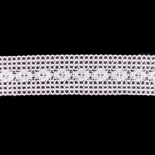 Koronka bawełniana - 4,5 cm - biała