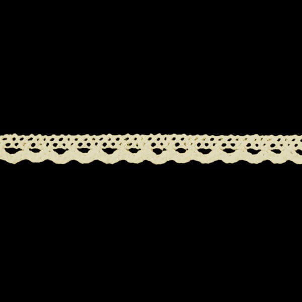 Koronka bawełniana - 0,8 cm - kremowa