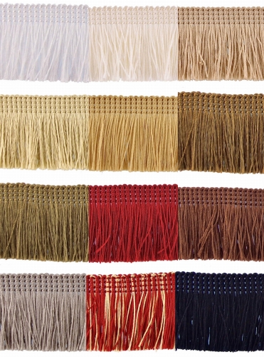 Taśma z frędzlami 40 mm - 12 kolorów