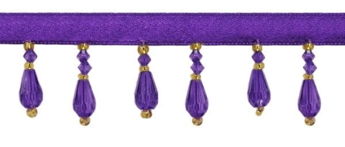 Koraliki na taśmie 35 mm - fioletowe