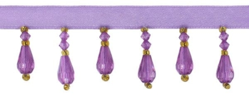 Koraliki na taśmie 35 mm - lawenda