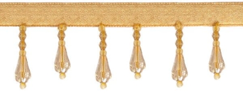 Koraliki na taśmie 35 mm - miodowe