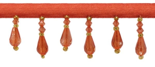 Koraliki na taśmie 35 mm - pomarańczowe