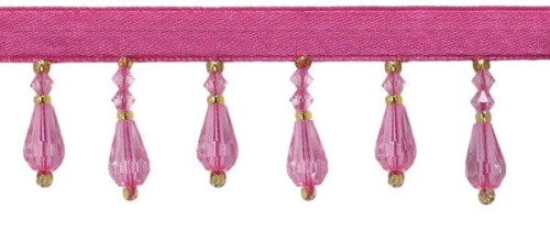 Koraliki na taśmie 35 mm - różowe