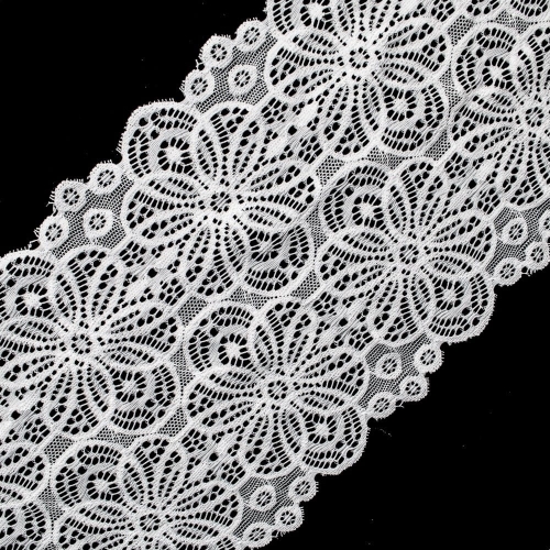 Koronka ELASTYCZNA - 18 cm - Biała