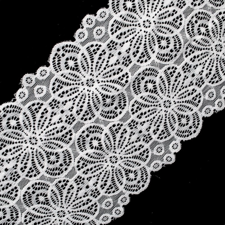 Koronka ELASTYCZNA - 18 cm - Biała