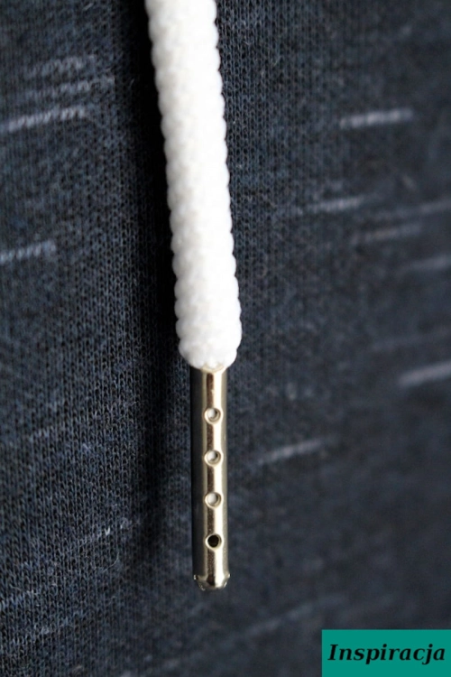 Sznurek z końcówkami (Ø 5 mm) - 130 cm - Biały