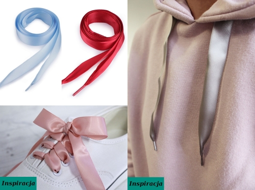 Sznurówki satynowe - 110 cm