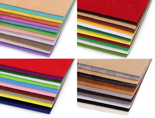 Filc w arkuszach 20x30 cm