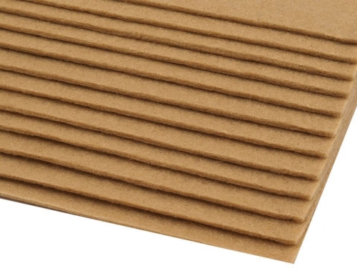 Filc 20x30 cm - Ciemny beżowy