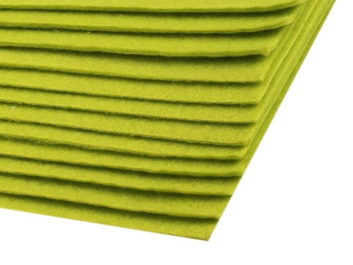 Filc 20x30 cm - Jasny zielony