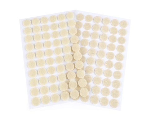 Rzep samoprzylepny kółeczka - Jasny kremowy