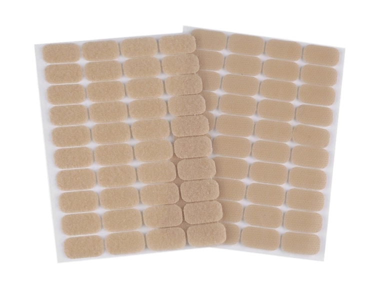 Rzep samoprzylepny prostokąty 15x25 mm - Beżowy