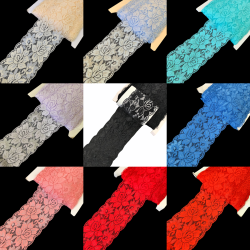 Koronka elastyczna - 8 cm (15 kolorów)