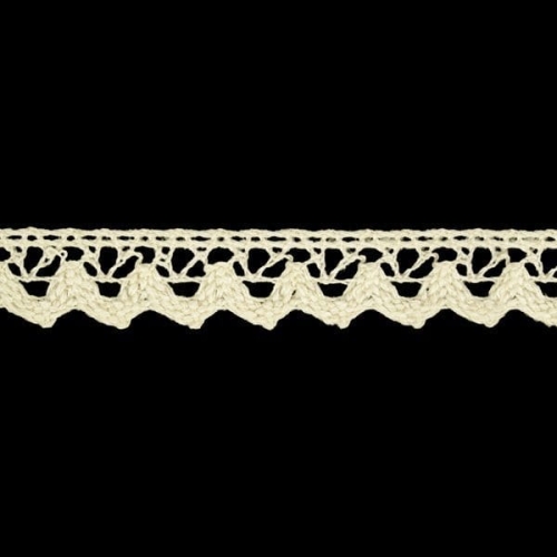 Koronka bawełniana - 1,5 cm - Kremowa