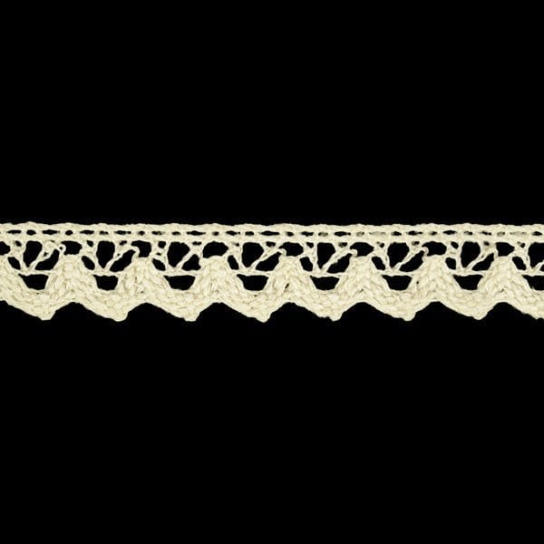 Koronka bawełniana - 1,5 cm - Kremowa