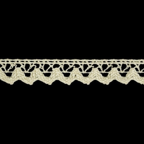 Koronka bawełniana - 1,5 cm - Kremowa