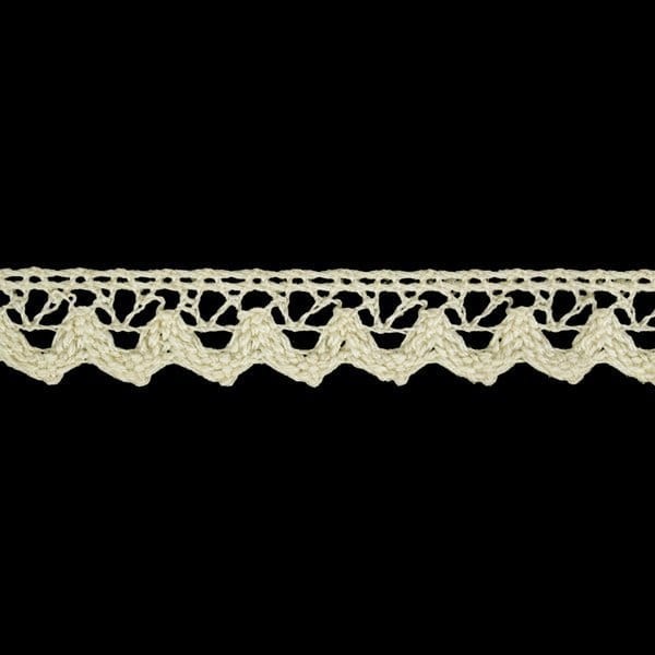 Koronka bawełniana - 1,5 cm - Kremowa