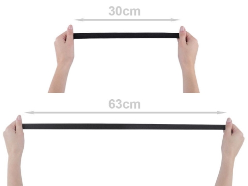 Lamówka elastyczna - Guma łamana - 20 mm - rozciągliwość