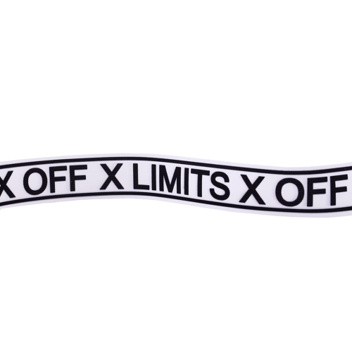 Taśma rypsowa - Lampas LIMITS X OFF - 40 mm - Biały
