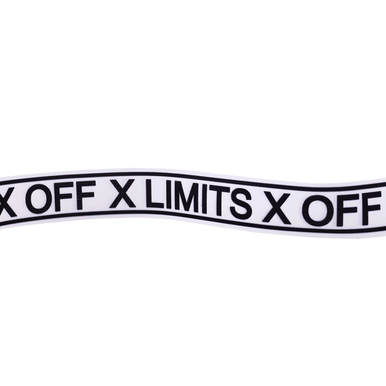 Taśma rypsowa - Lampas LIMITS X OFF - 40 mm - Biały