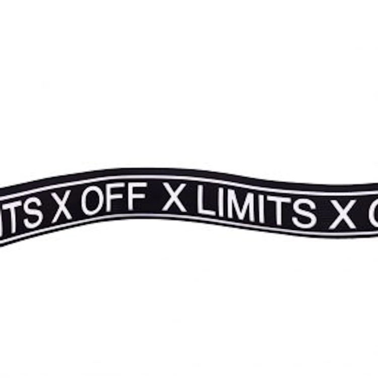 Taśma rypsowa - Lampas LIMITS X OFF - 40 mm - Czarny