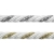 Sznurek skręcany metalizowany - 7 mm
