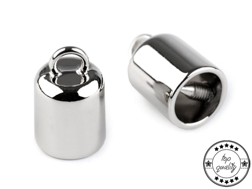 Końcówki do sznurka - maks. 9,3 mm - Srebrny