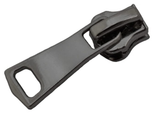 Suwak do taśmy metalowej VT10 - Otwieracz - Ciemny nikiel wybłyszczany