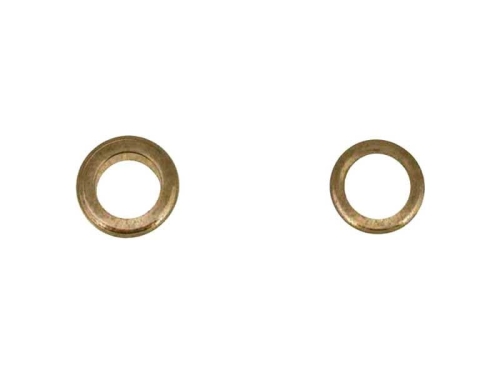 Oczka metalowe z podkładką - 5 x 10 x 5 mm - Stare złoto