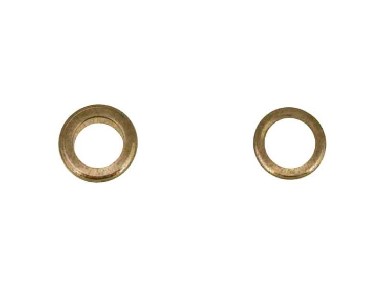 Oczka metalowe z podkładką - 5 x 10 x 5 mm - Stare złoto