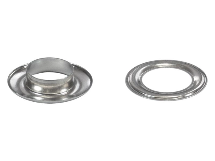 Oczka metalowe z podkładką - 16 x 28 x 7 mm