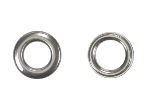 Oczka metalowe z podkładką - 16 x 28 x 7 mm