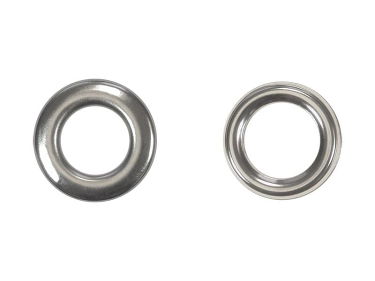 Oczka metalowe z podkładką - 16 x 28 x 7 mm