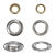Oczka kaletnicze metalowe z podkładką (4mm - 20mm)
