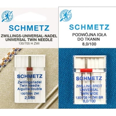 Igła podwójna do TKANIN