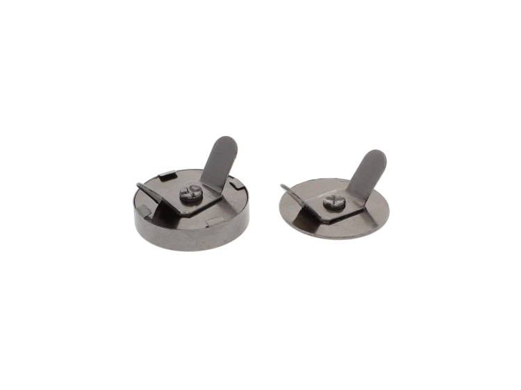 Zapięcie magnetyczne 18 x 18 mm - Ciemny nikiel tył