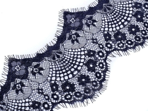 Koronka francuska - 12 cm - Granatowa