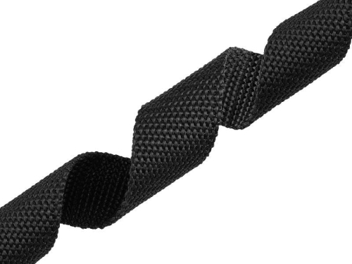 Taśma nośna (20mm - 40mm) - gruba 2 mm - Czarna (gruba nitka)