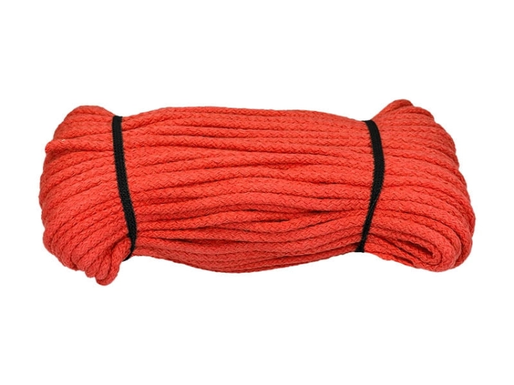 Sznurek bawełniany - 5 mm - 1612 - Pomarańczowy