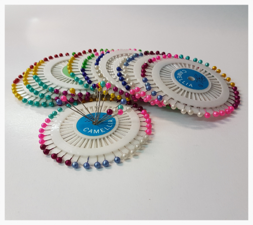 Szpilki kolorowe na kółku