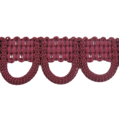 Taśma ozdobna - 16 mm - Jasne bordo