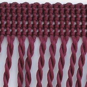 Frędzle ozdobne - 60 mm - Ciemne bordo